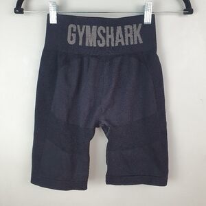 GYMSHARK 8 Inch Bike Shorts‎ High Waist Butt Contour Black Women's Size S
